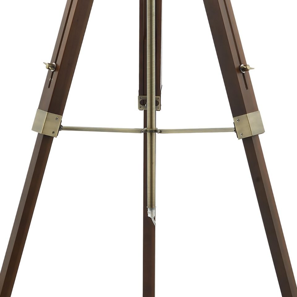 Dar EAS4947 Wooden Floor Lamp on Stand with 1 Light
