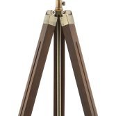 Dar EAS4947 Wooden Floor Lamp on Stand with 1 Light