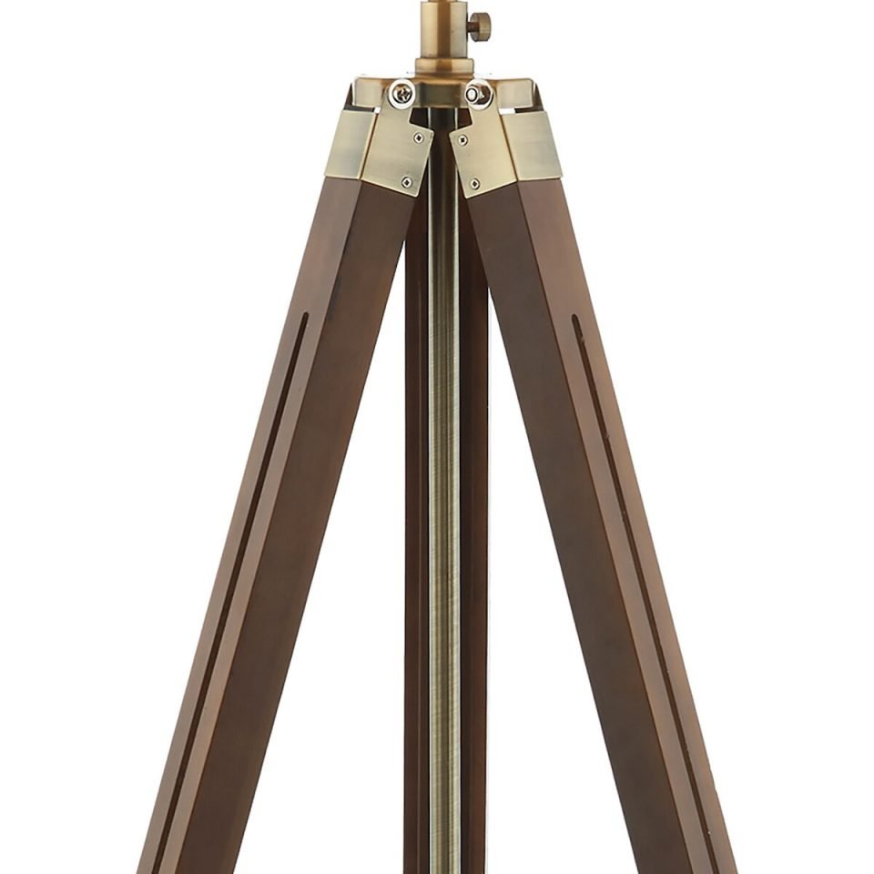 Dar EAS4947 Wooden Floor Lamp on Stand with 1 Light
