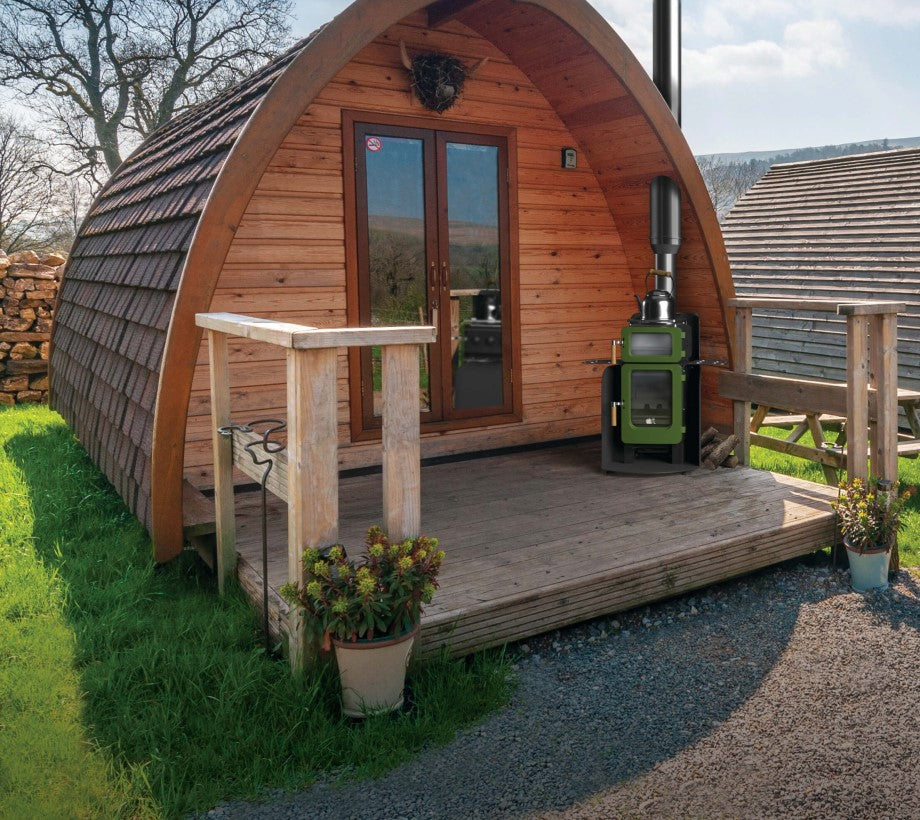 4kW Small Wood Burning Stove — ApplePie Apple Core Log Burner, DEFRA Exempt