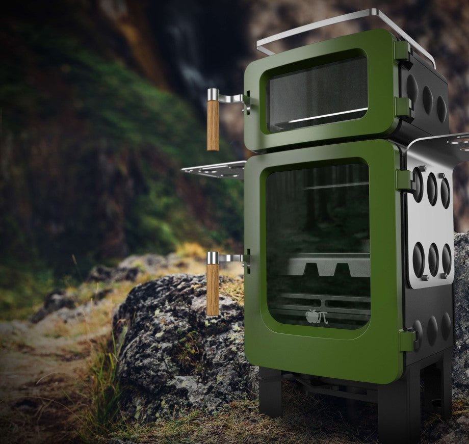 4kW Small Wood Burning Stove — ApplePie Apple Core Log Burner, DEFRA Exempt