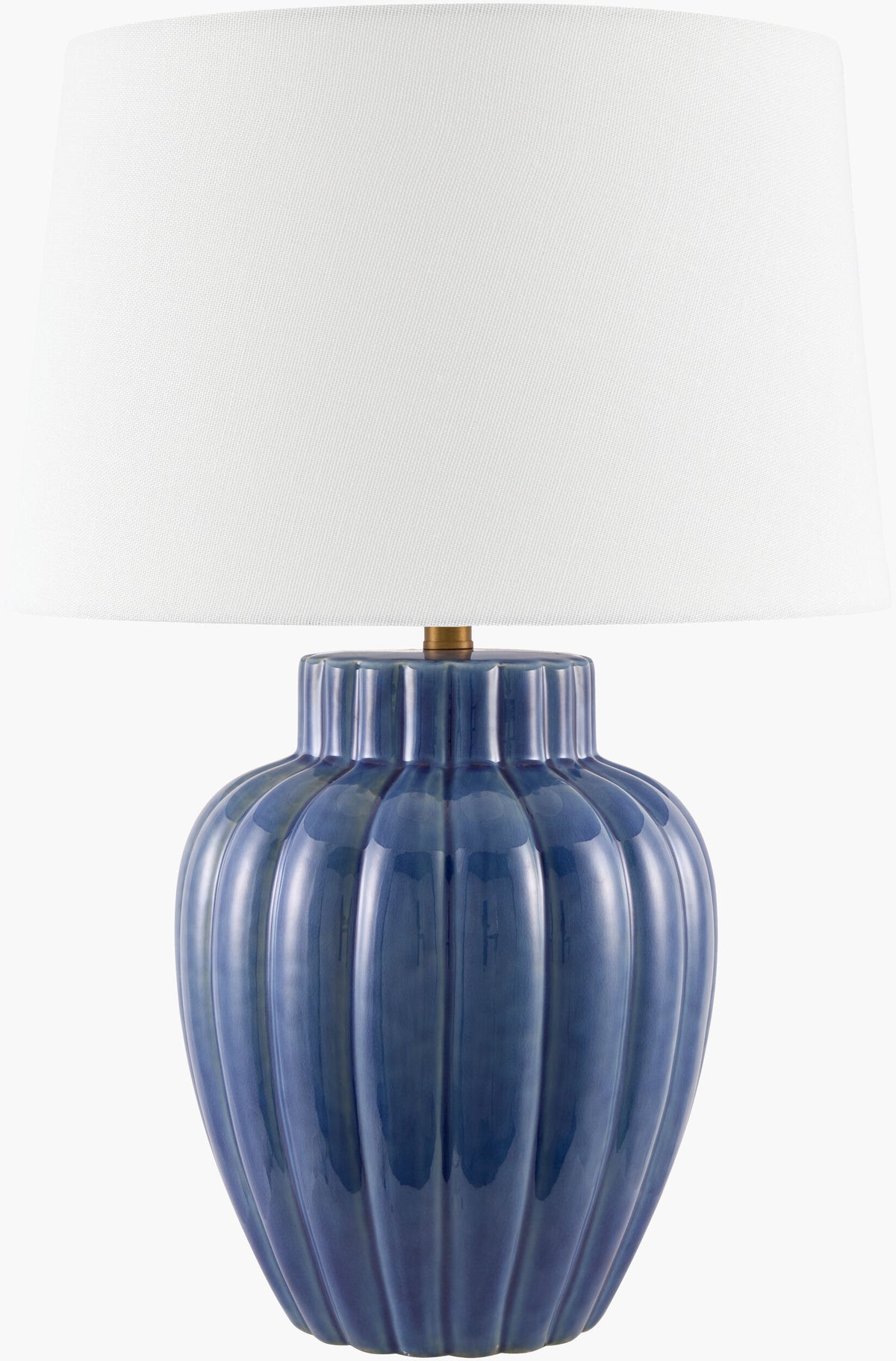 Aquilina 27" Ceramic Table Lamp, Glazed Blue