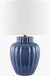 Aquilina 27" Ceramic Table Lamp, Glazed Blue