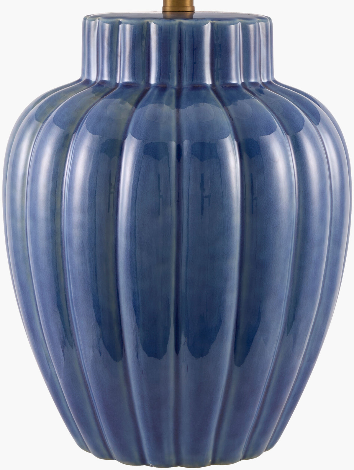 Aquilina 27" Ceramic Table Lamp, Glazed Blue