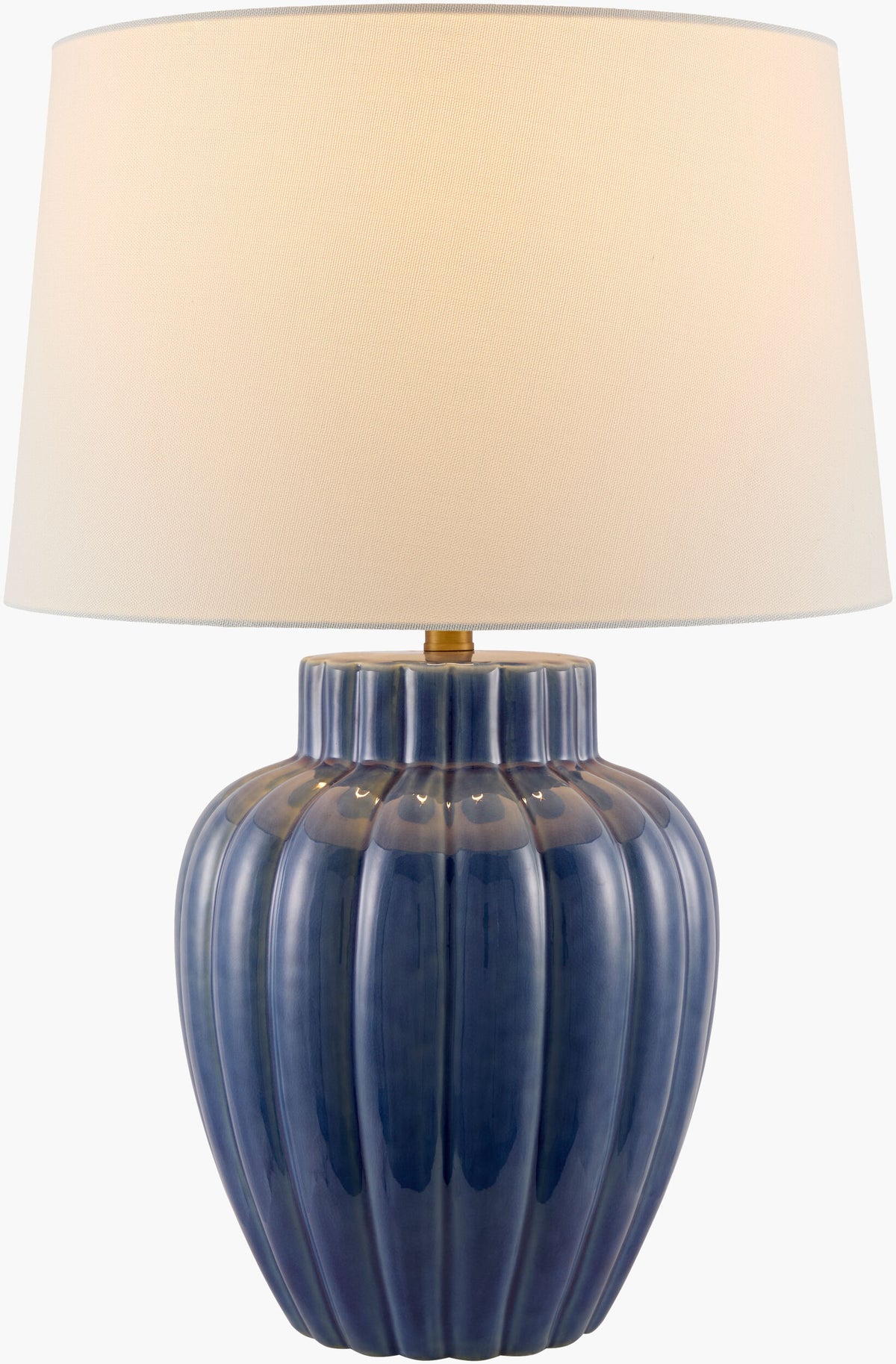 Aquilina 27" Ceramic Table Lamp, Glazed Blue