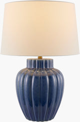Aquilina 27" Ceramic Table Lamp, Glazed Blue