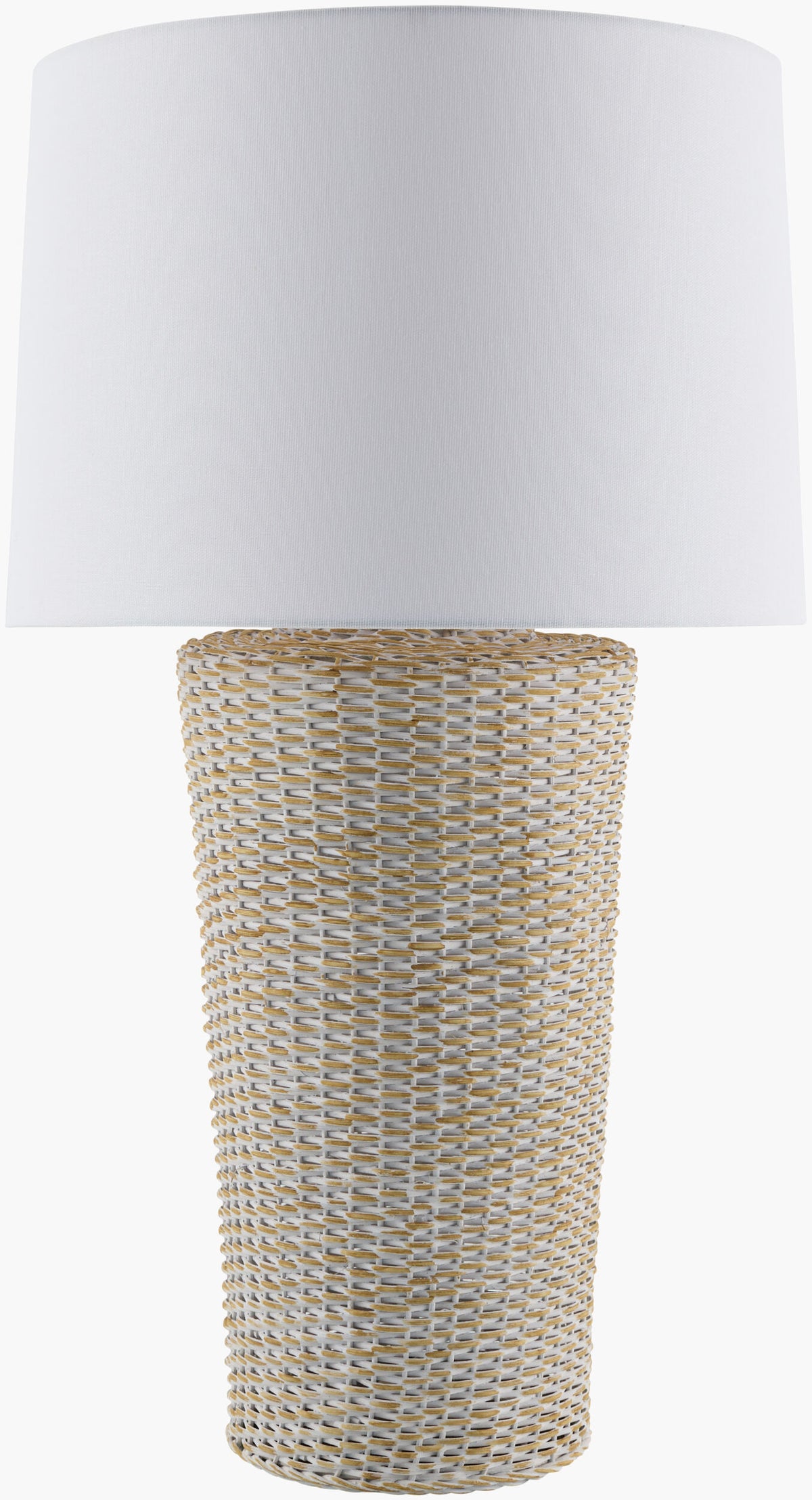 Allura 30" Rattan Table Lamp, Natural White