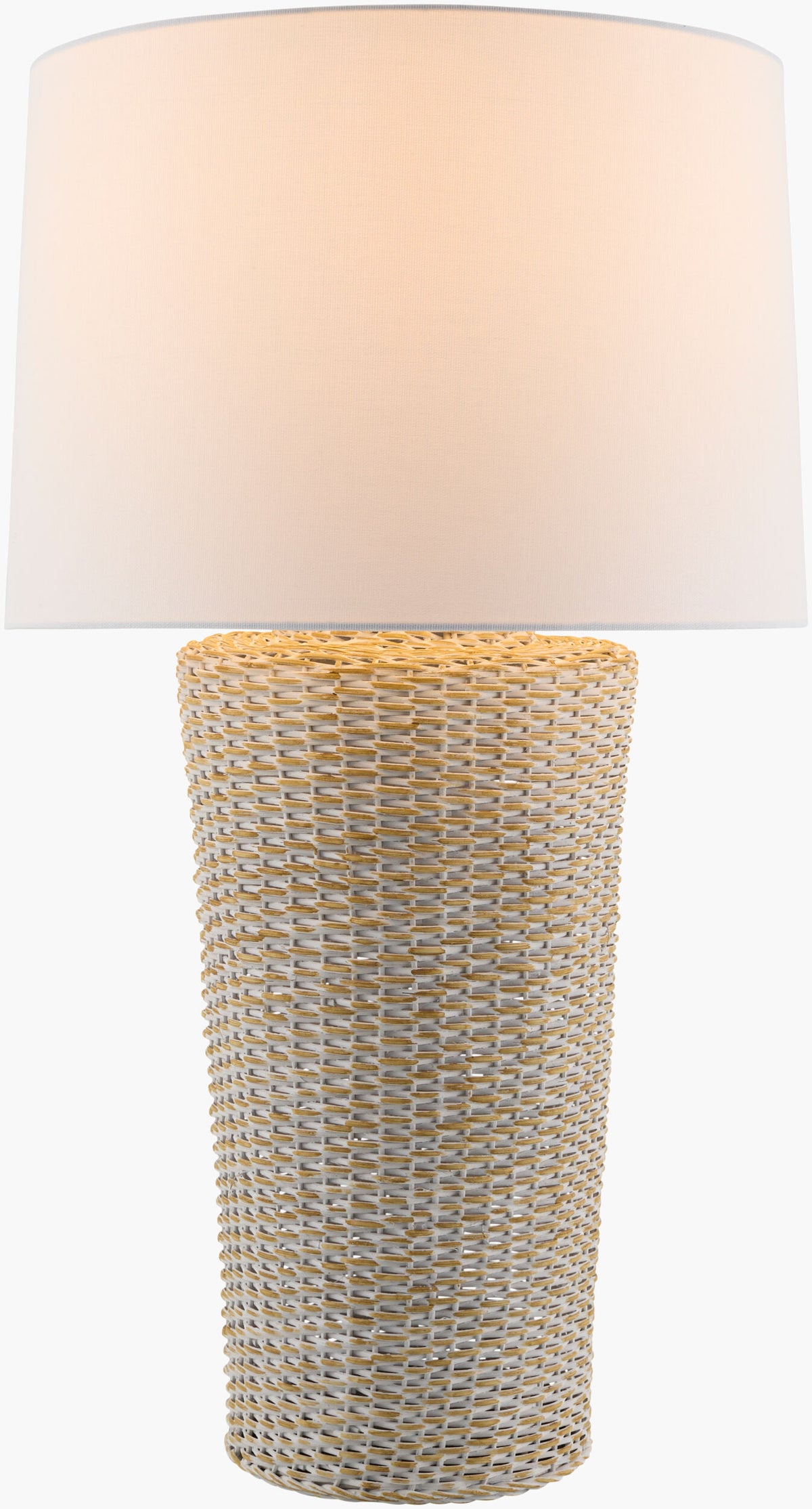 Allura 30" Rattan Table Lamp, Natural White