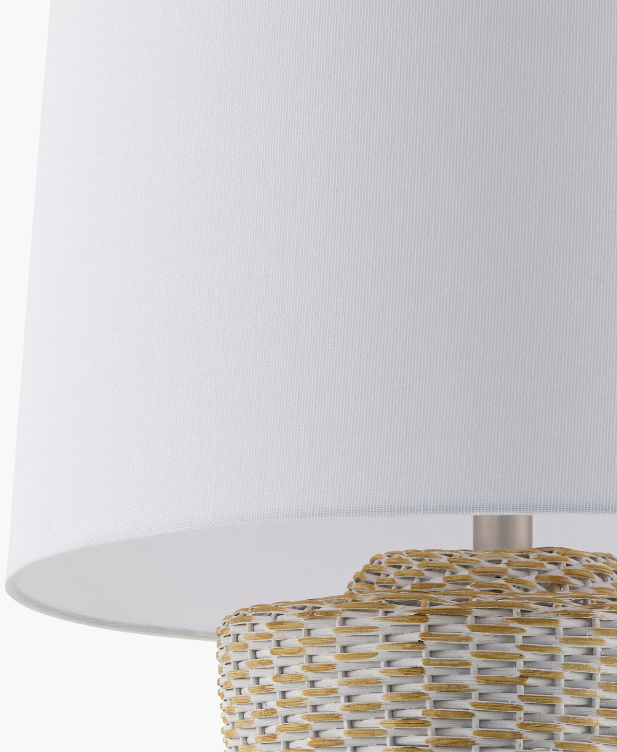 Allura 30" Rattan Table Lamp, Natural White