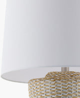 Allura 30" Rattan Table Lamp, Natural White