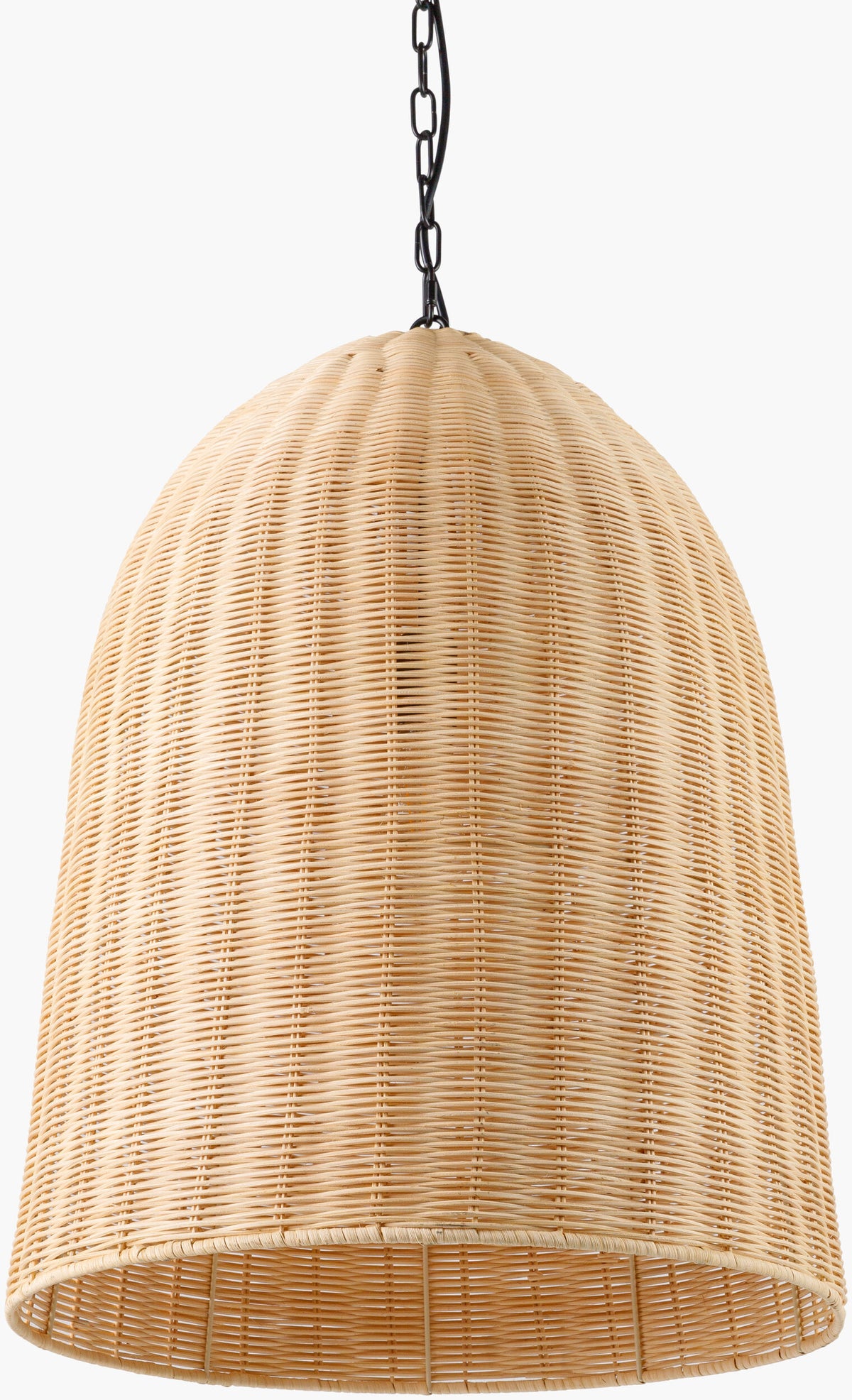Arboria Rattan Pendant Light, Natural Black