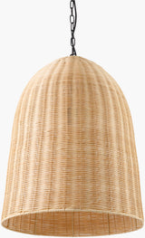 Arboria Rattan Pendant Light, Natural Black
