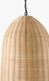 Arboria Rattan Pendant Light, Natural Black