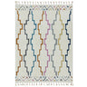 Geometric Polypropylene Living Room Rug — High-Low Pile, Boho, Ariana