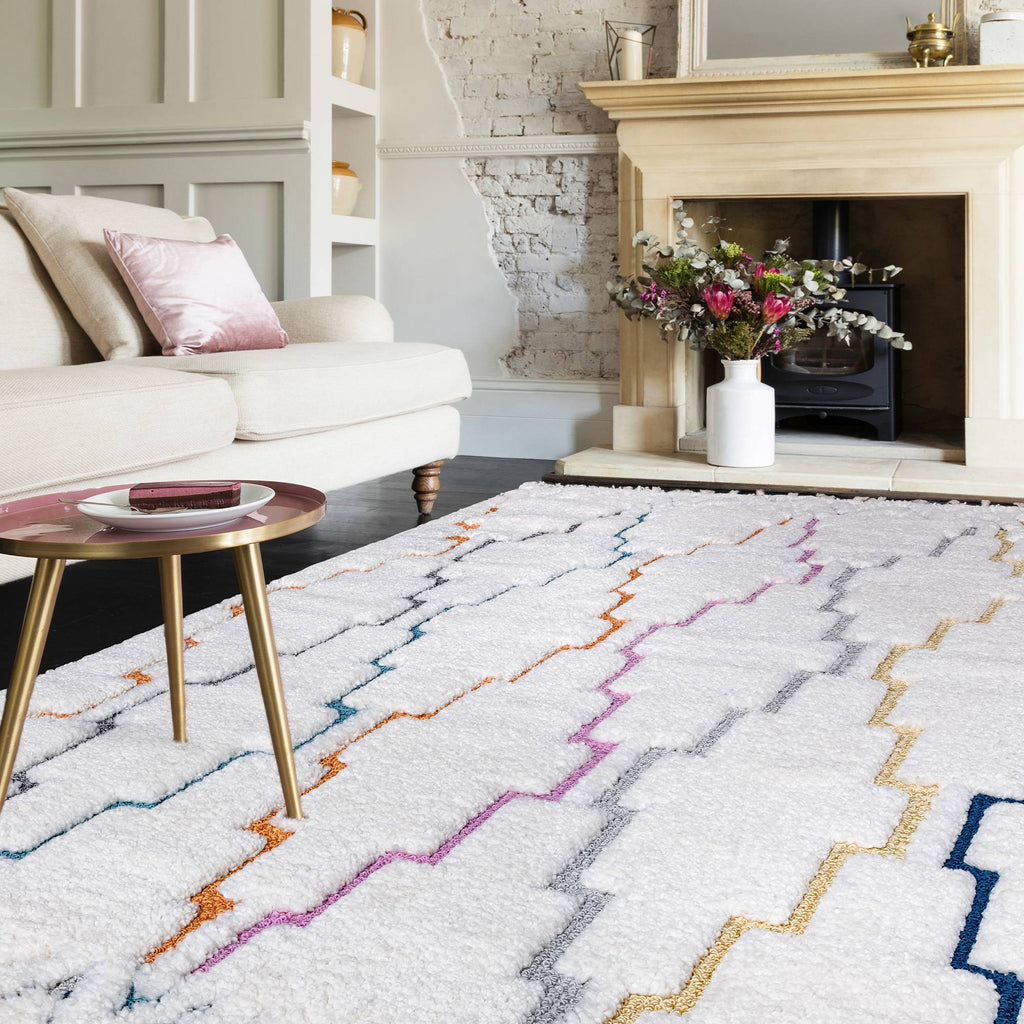 Ariana Rug styled in a living room
