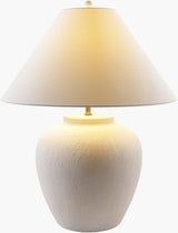 Arion 29" Ceramic Table Lamp, Glazed Cream