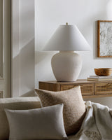 Arion 29" Ceramic Table Lamp, Glazed Cream