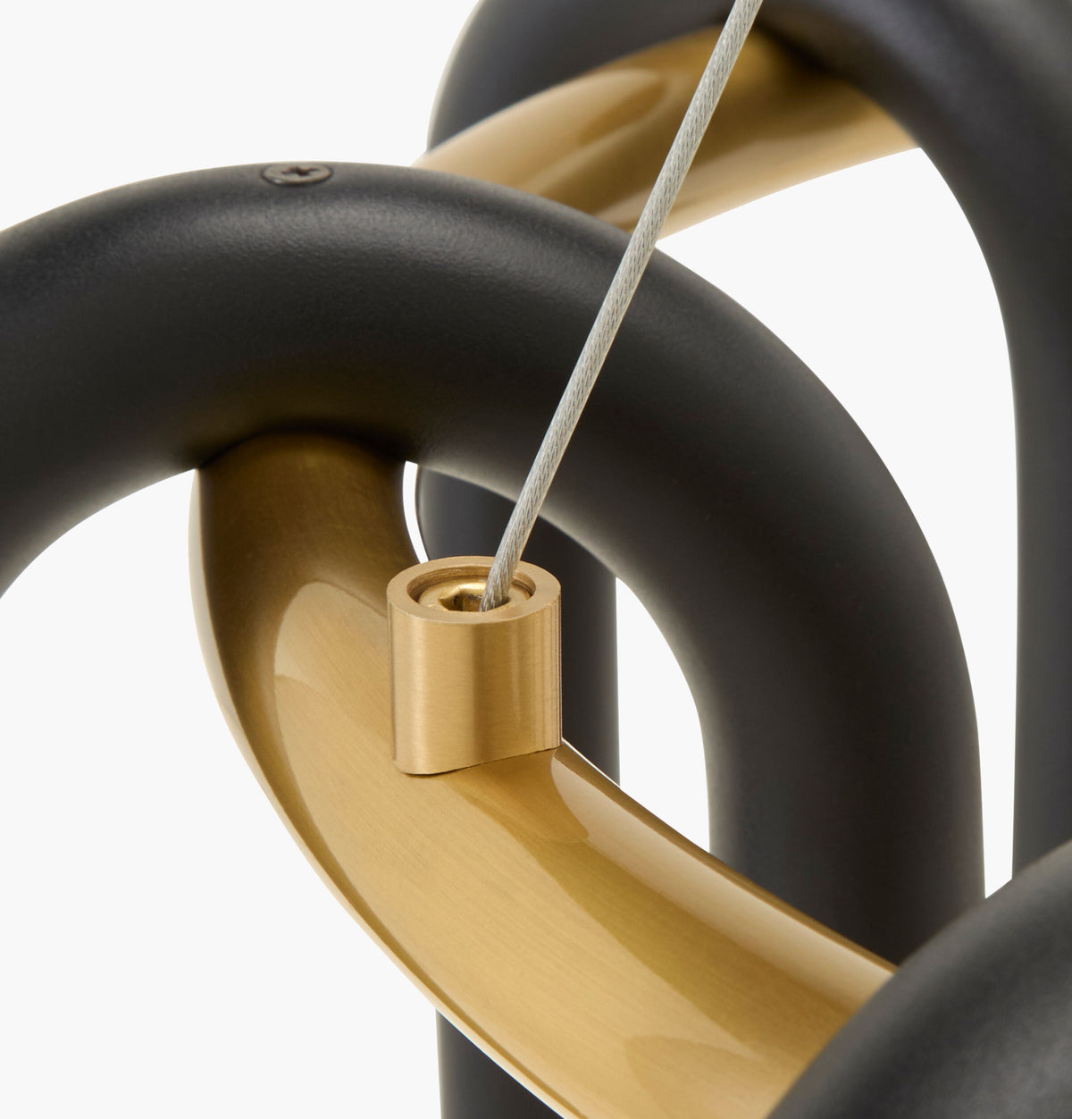 Arqis Iron Chandelier, Powder Coated Black