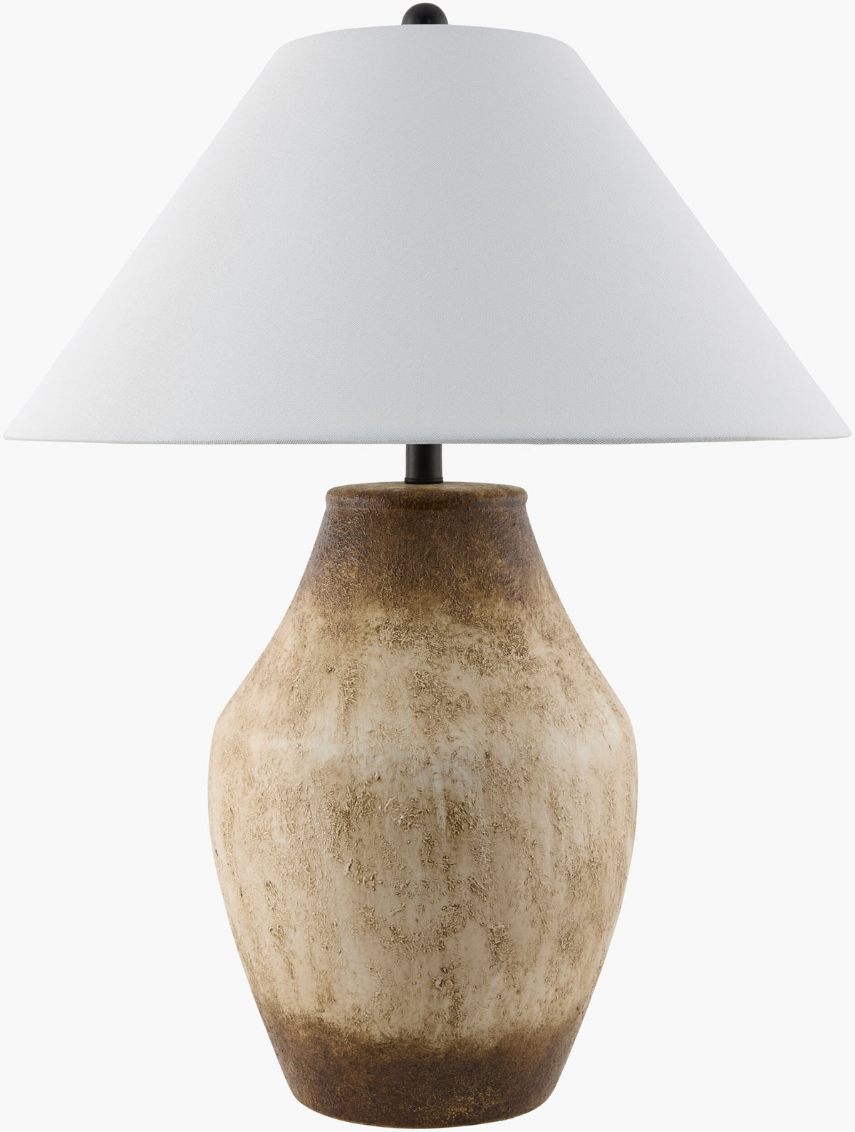 Amaryllis 28" Ceramic Table Lamp, Hand Painted Wheat