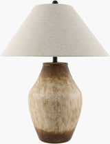 Amaryllis 28" Ceramic Table Lamp, Hand Painted Wheat (ARS-011)