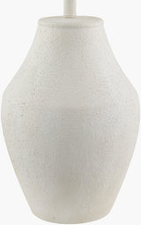 Amaryllis 28" Ceramic Table Lamp, Hand Painted White