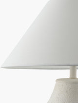 Amaryllis 28" Ceramic Table Lamp, Hand Painted White