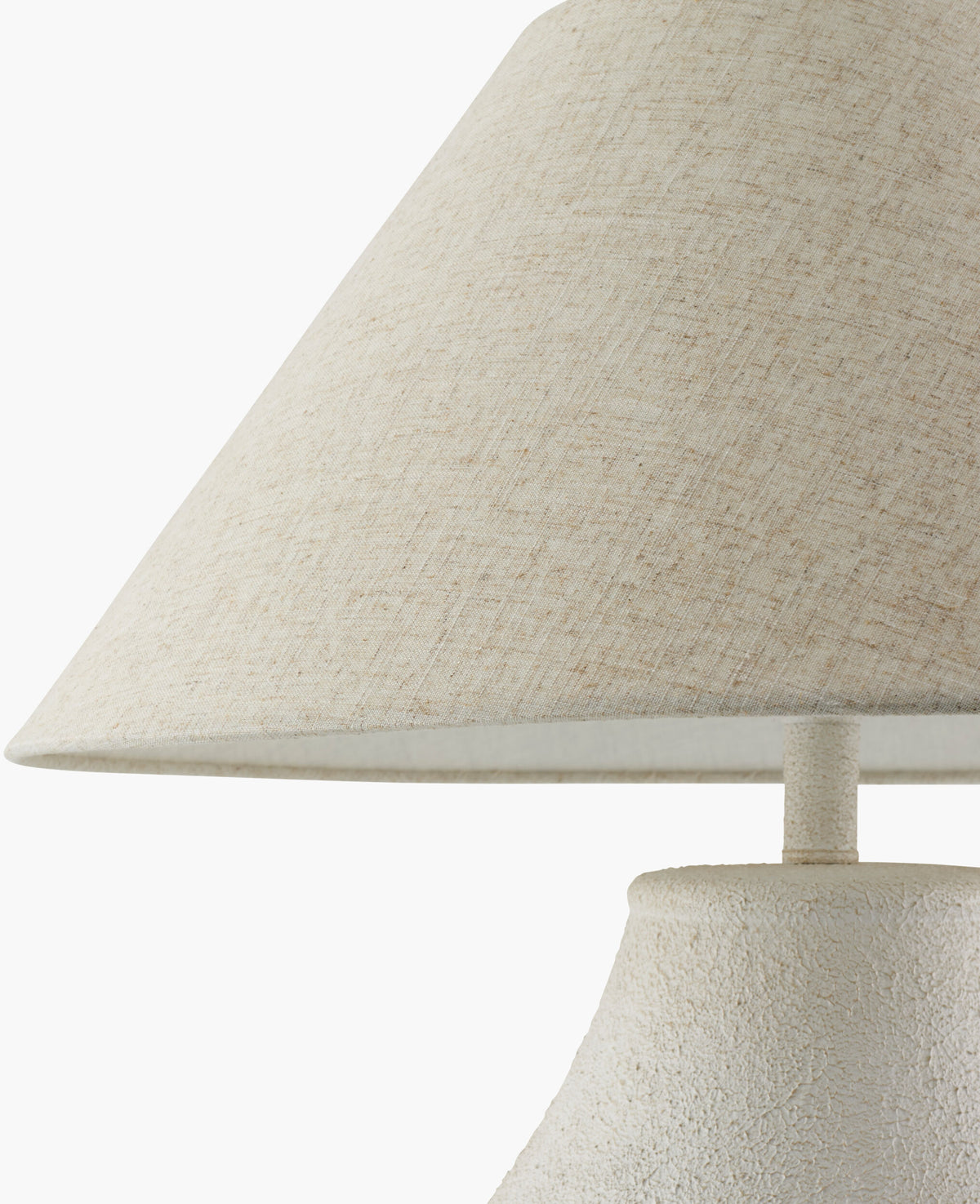 Amaryllis 28" Ceramic Table Lamp, Hand Painted White (ARS-003)