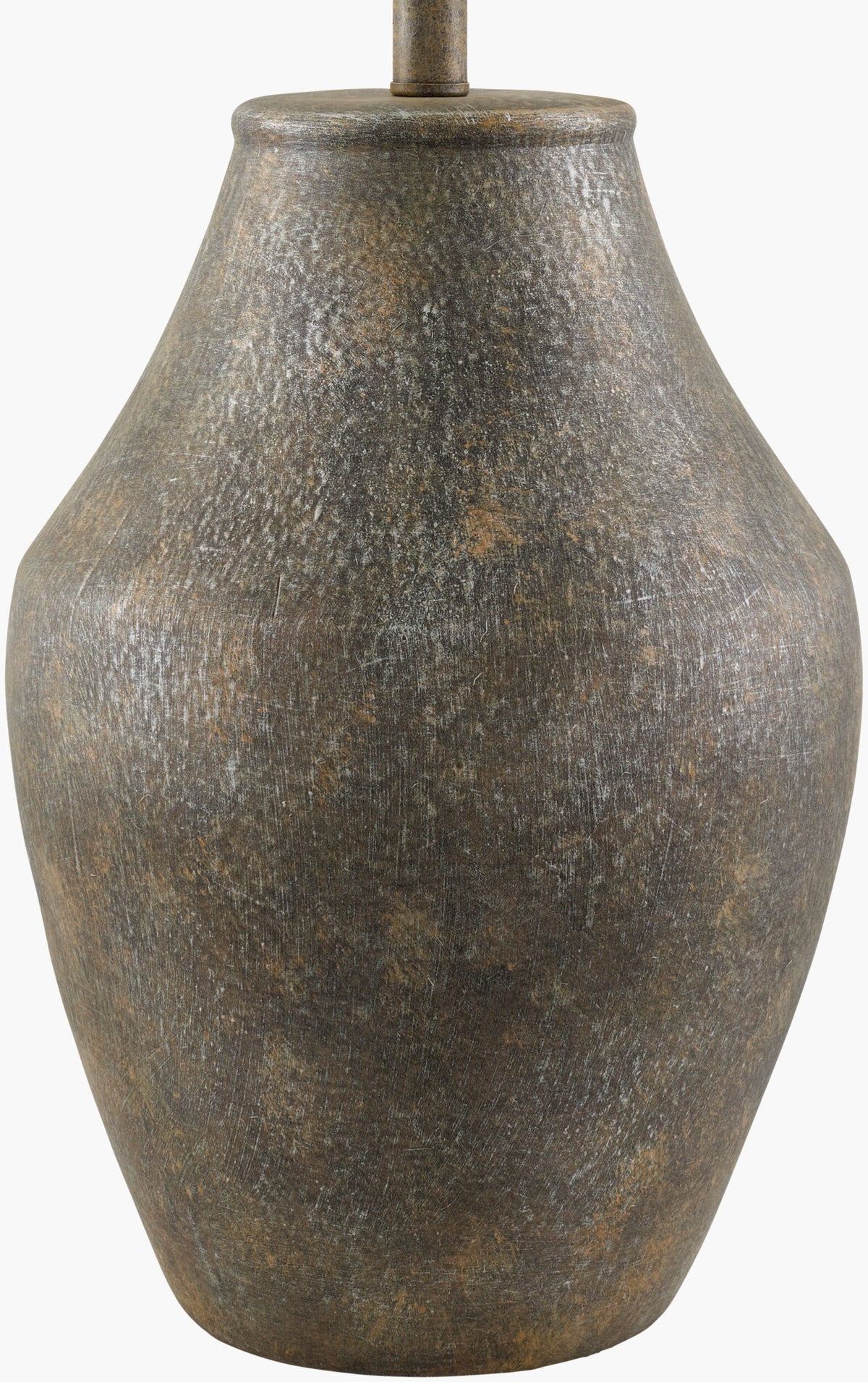 Amaryllis 28" Ceramic Table Lamp, Hand Painted Brown (ARS-007)