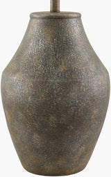 Amaryllis 28" Ceramic Table Lamp, Hand Painted Brown (ARS-007)