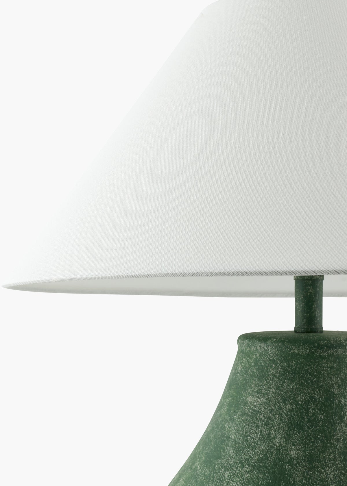 Amaryllis 28" Ceramic Table Lamp, Hand Painted Green