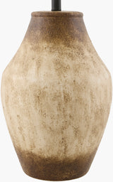 Amaryllis 28" Ceramic Table Lamp, Hand Painted Wheat