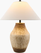 Amaryllis 28" Ceramic Table Lamp, Hand Painted Wheat