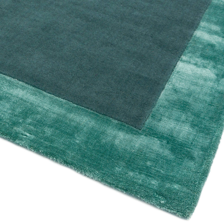 Hand woven in India — Border Wool Living Room Rug — Hand Woven, Ascot