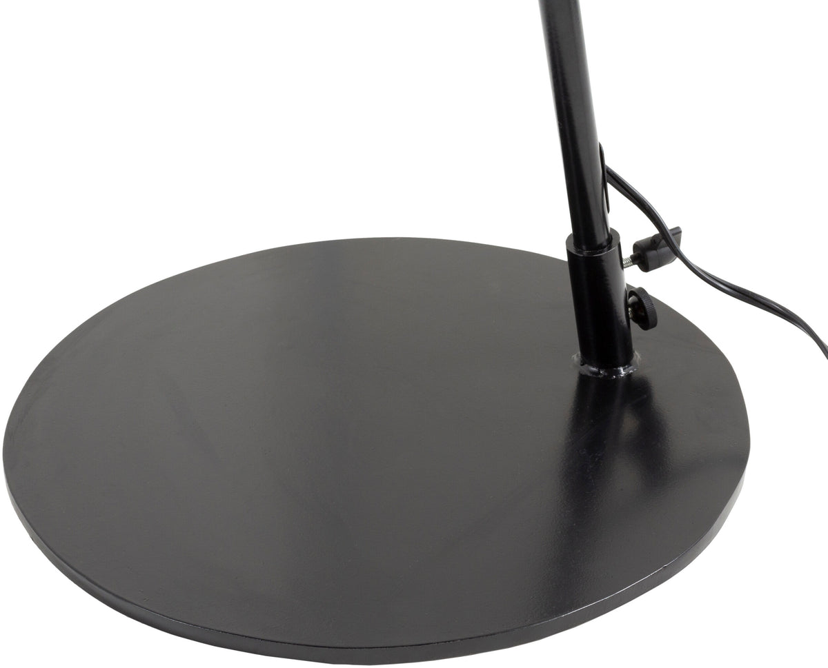 Astro 75" Iron Floor Lamp, Painted Black