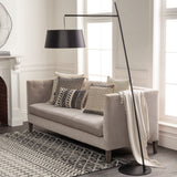 Astro 75" Iron Floor Lamp, Painted Black