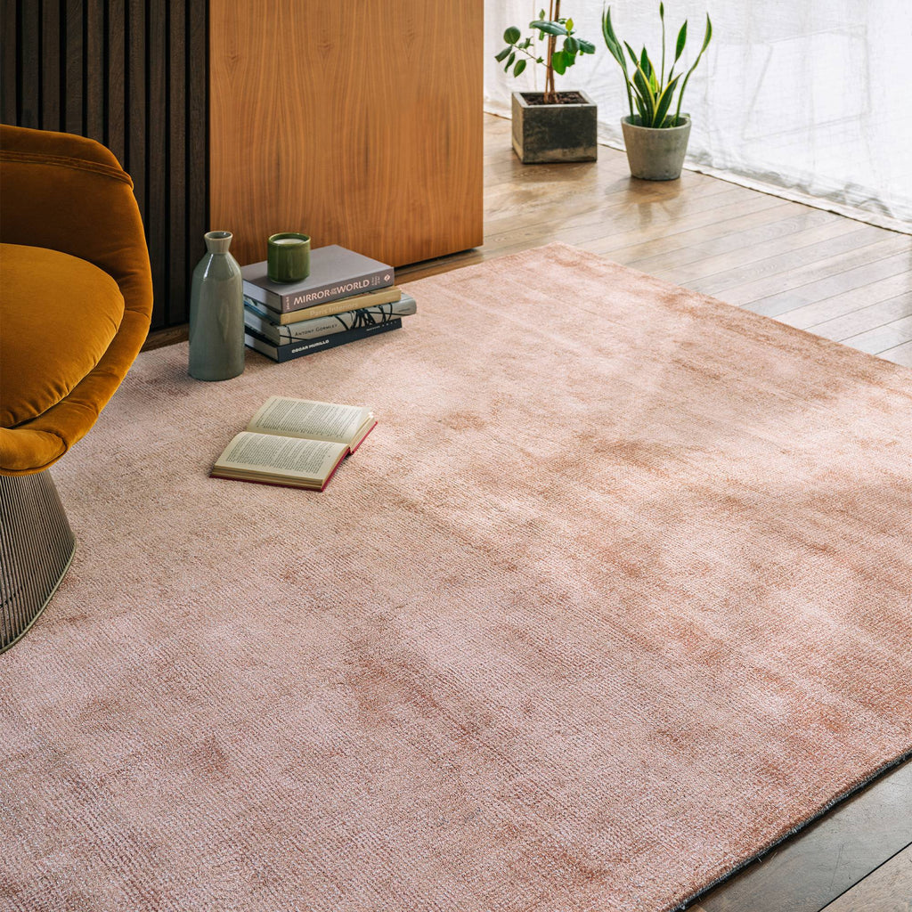 Aston Rug styled in a living room