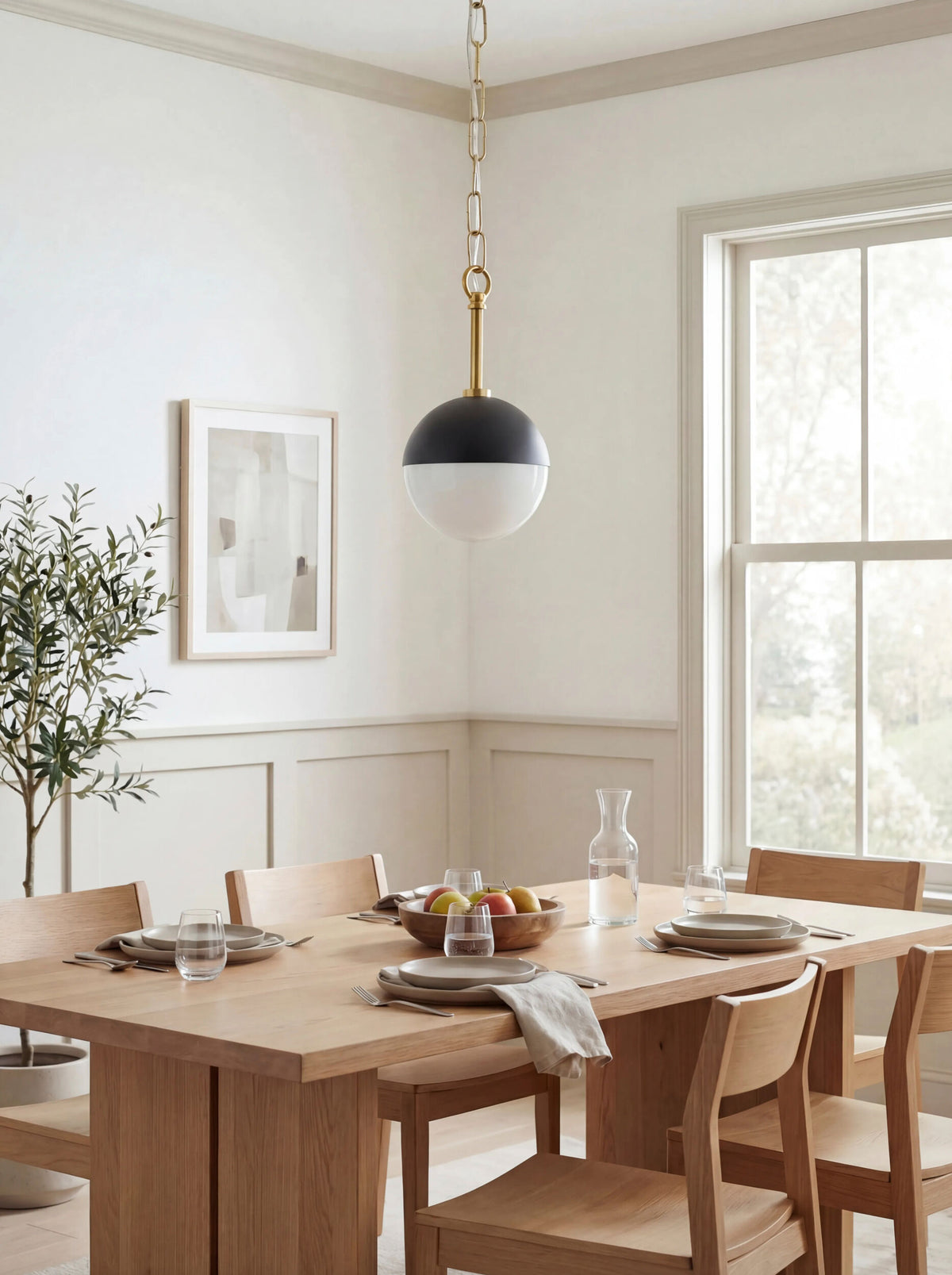 Antibodi Iron Pendant Light, Plated Metallic Brass (ATB-002)