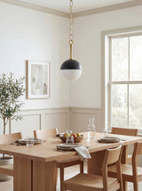 Antibodi Iron Pendant Light, Plated Metallic Brass (ATB-002)