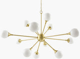Astralis Iron Chandelier, Metallic Metallic Brass