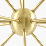 Astralis Iron Chandelier, Metallic Metallic Brass