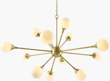 Astralis Iron Chandelier, Metallic Metallic Brass