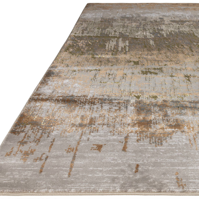 Machine woven in Turkey — Abstract Polyester Living Room Rug — Aurora