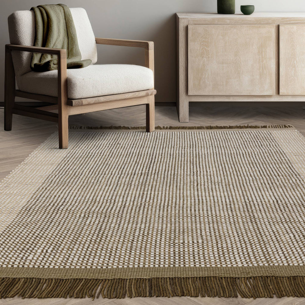 Avalon Rug styled in a living room