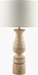 Alvimare 33" Resin Table Lamp, Painted Brown