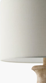 Alvimare 33" Resin Table Lamp, Painted Brown