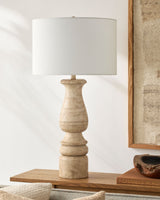 Alvimare 33" Resin Table Lamp, Painted Brown