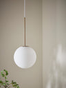 Pendant Lamp with Spiral Frosted Glass