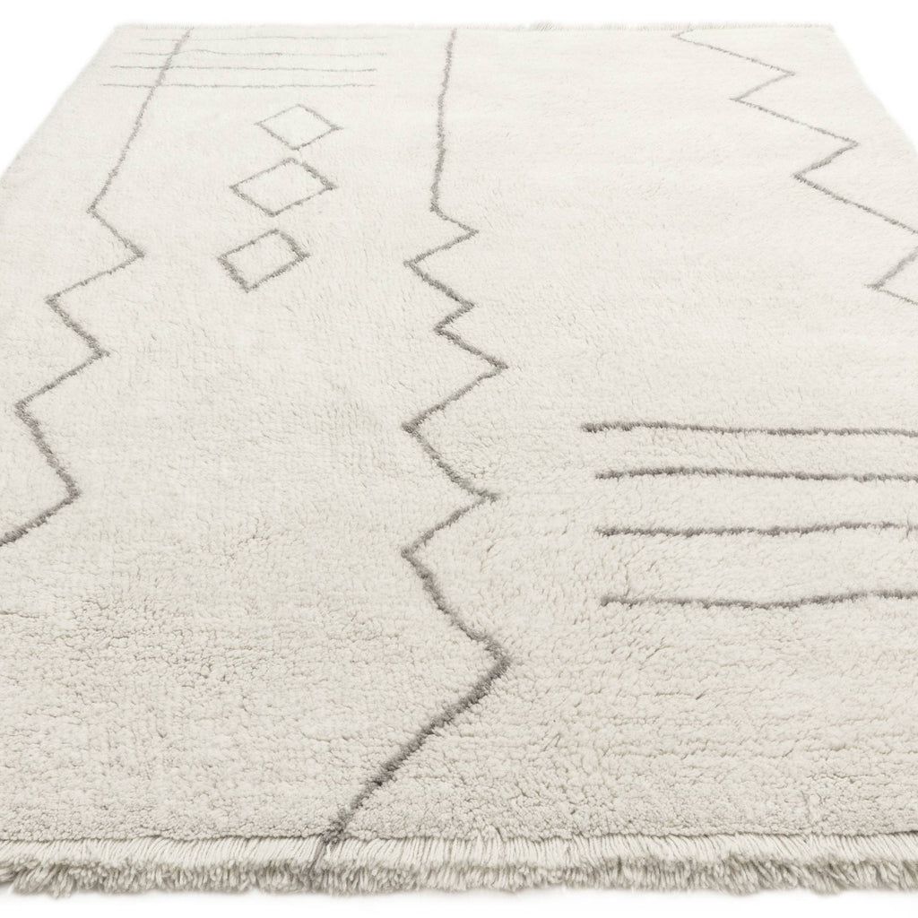 Azera Berber Rug styled in a living room