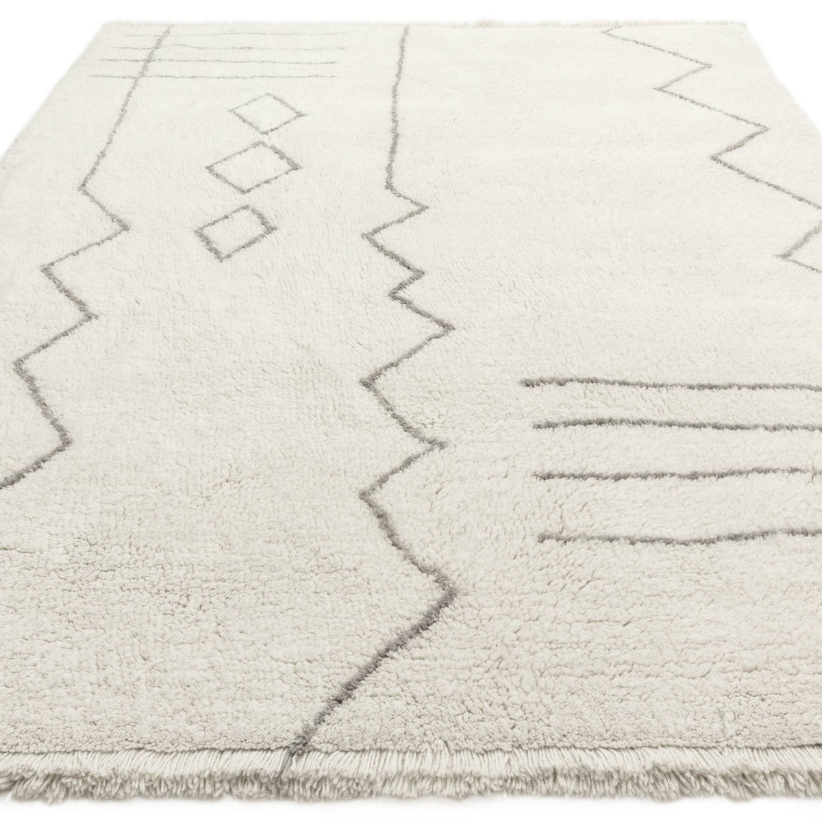 Azera Berber Rug styled in a living room