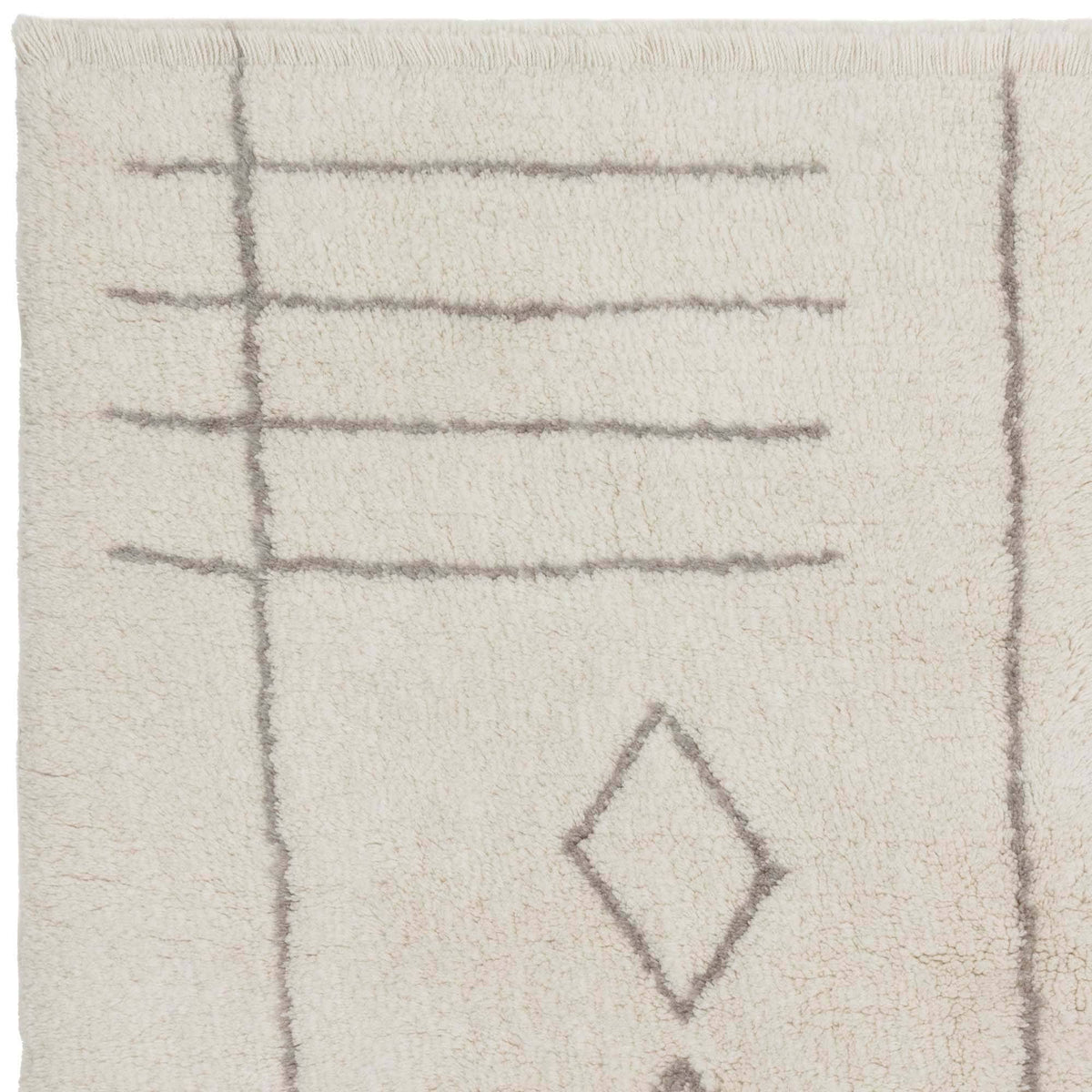 Azera Berber Rug styled in a living room